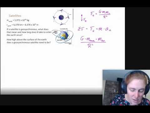 Uniform Circular Motion Part 3 - Orbits and Gravitational Force - YouTube