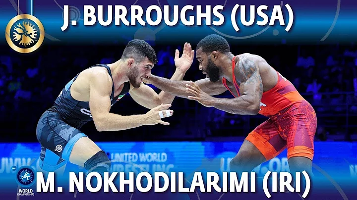 Jordan Burroughs (USA) vs Mohammad Nokhodilarimi (...