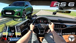 2022 Audi RS6 C8 (600 KM) | V-max, 0-100, 100-200, 200-250 km/h. Prezentacja & AUTOBAHN. | 4K