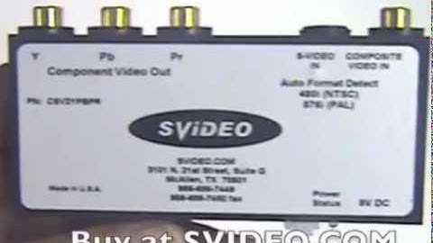 Composite and S-Video to Component Converter 74-111-603