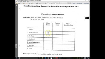 Hook Exercise tutorial screencast: Salem Mini-Q