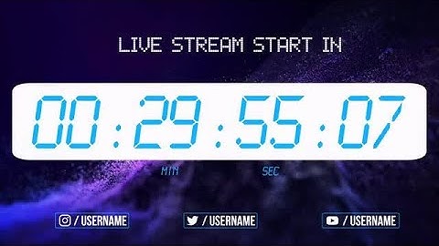 Counter Timers For Live Streaming Final Cut Pro Templates