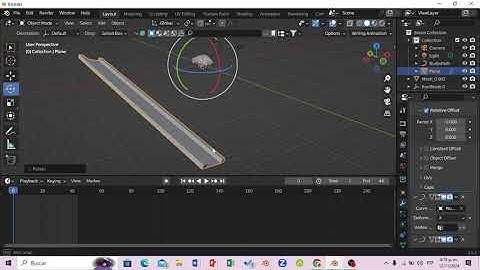 Object Along curve path Animation tutorial in blender 2.93