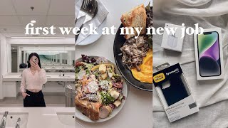 work week in my life 💻: new job, work phone, prada unboxing