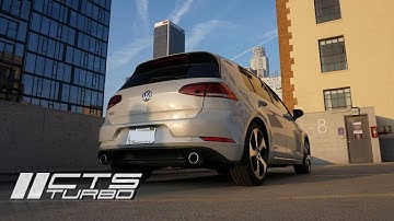 CTS Downpipe SOUND Test and ACCELERATION | MK7.5 GTI
