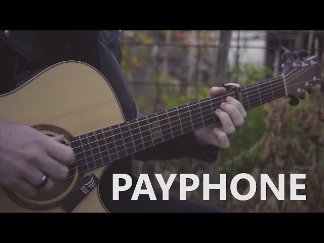 Maroon 5 - Payphone (Fingerstyle Guitar Cover by Peter Gergely) [WITH TABS] class=