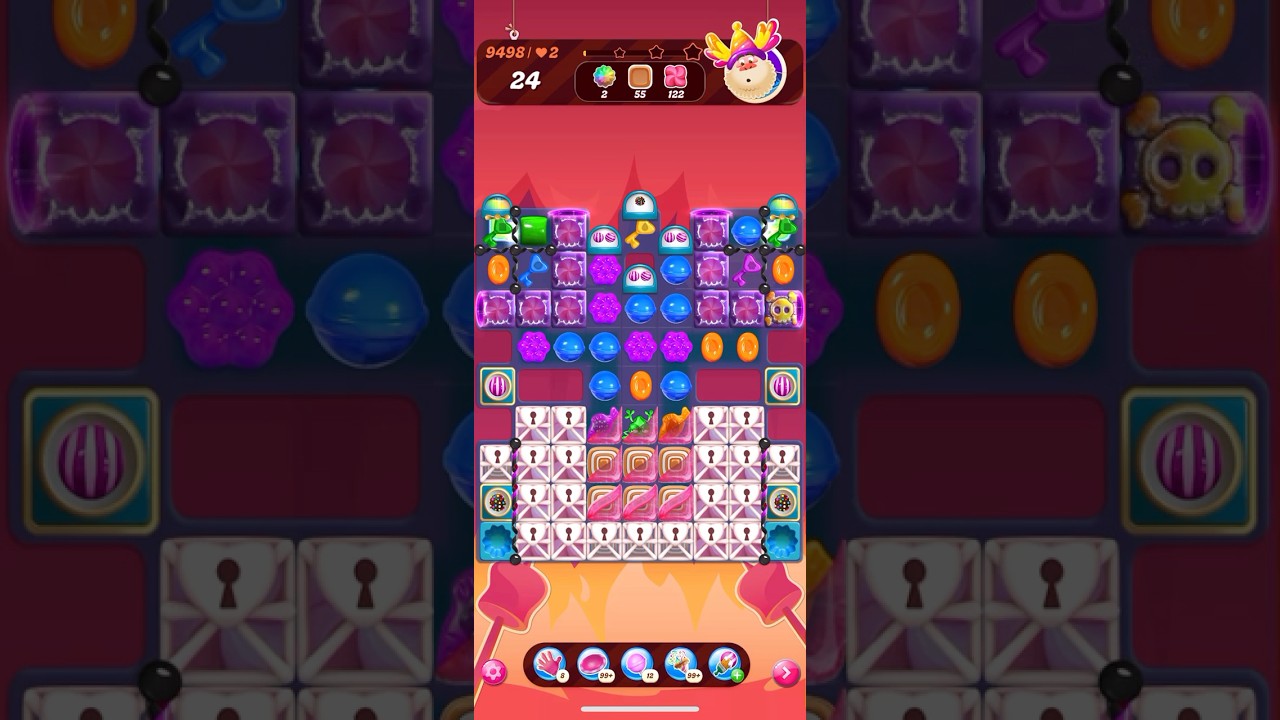 Candy Crush Saga Level 9498 23 moves NO BOOSTERS