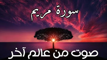 سورة مريم /صوت يأخذك الى عالم آخر