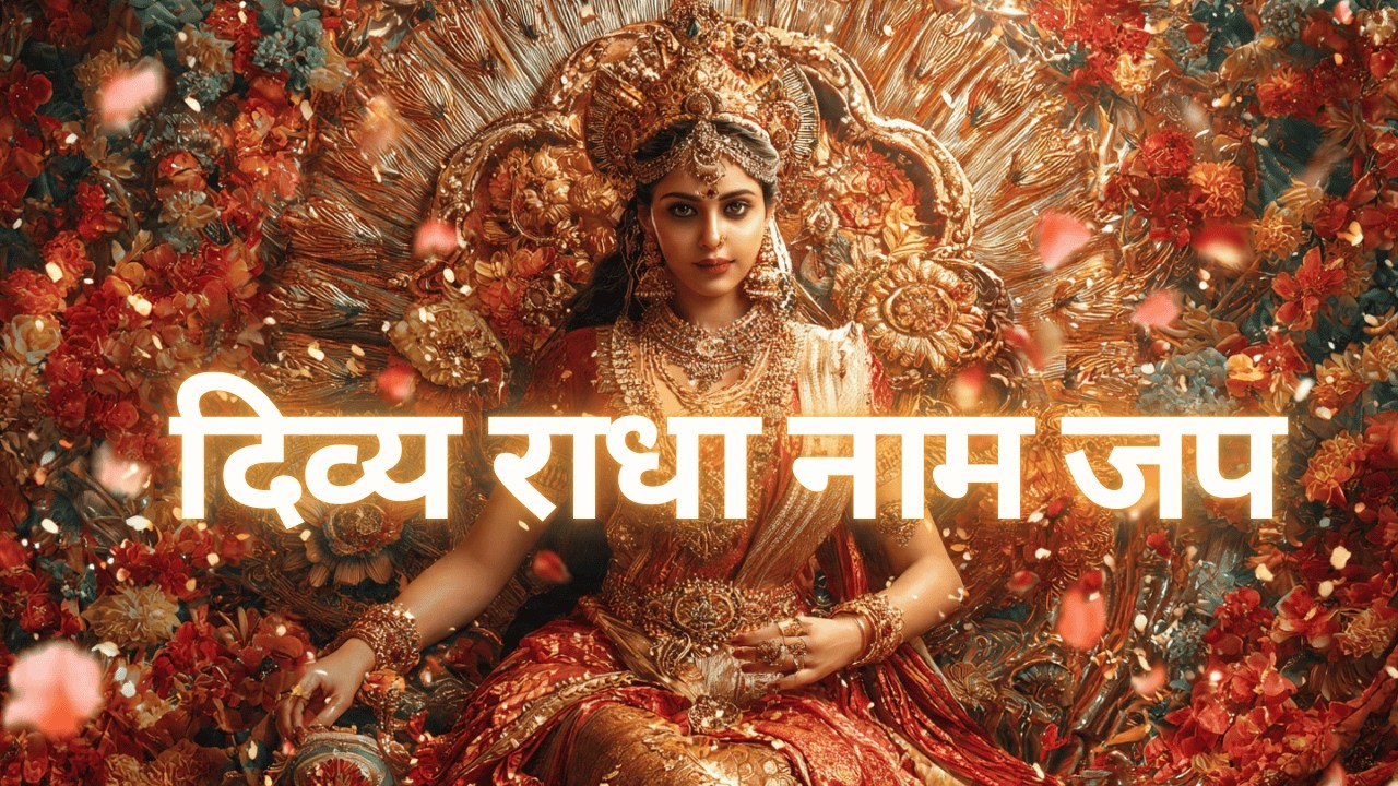 दिव्य राधा नाम जप | राधे राधे श्री राधे | मन को शांति देने वाला दिव्य नाम जप 🌸🚩 #radheradhe