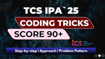 Must watch before IPA Exam | TCS Xplore IPA Coding Questions 2 | Solution + Tips & Tricks