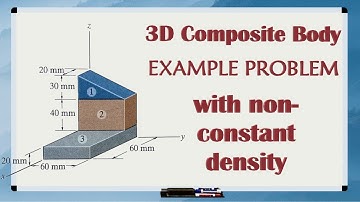 How to Find the Centroid of a 3D Object EXAMPLE PROBLEM // Center of Mass of Composite Bodies