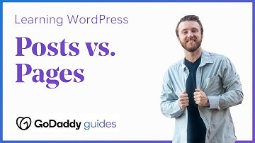 Learning WordPress - Posts vs. Pages