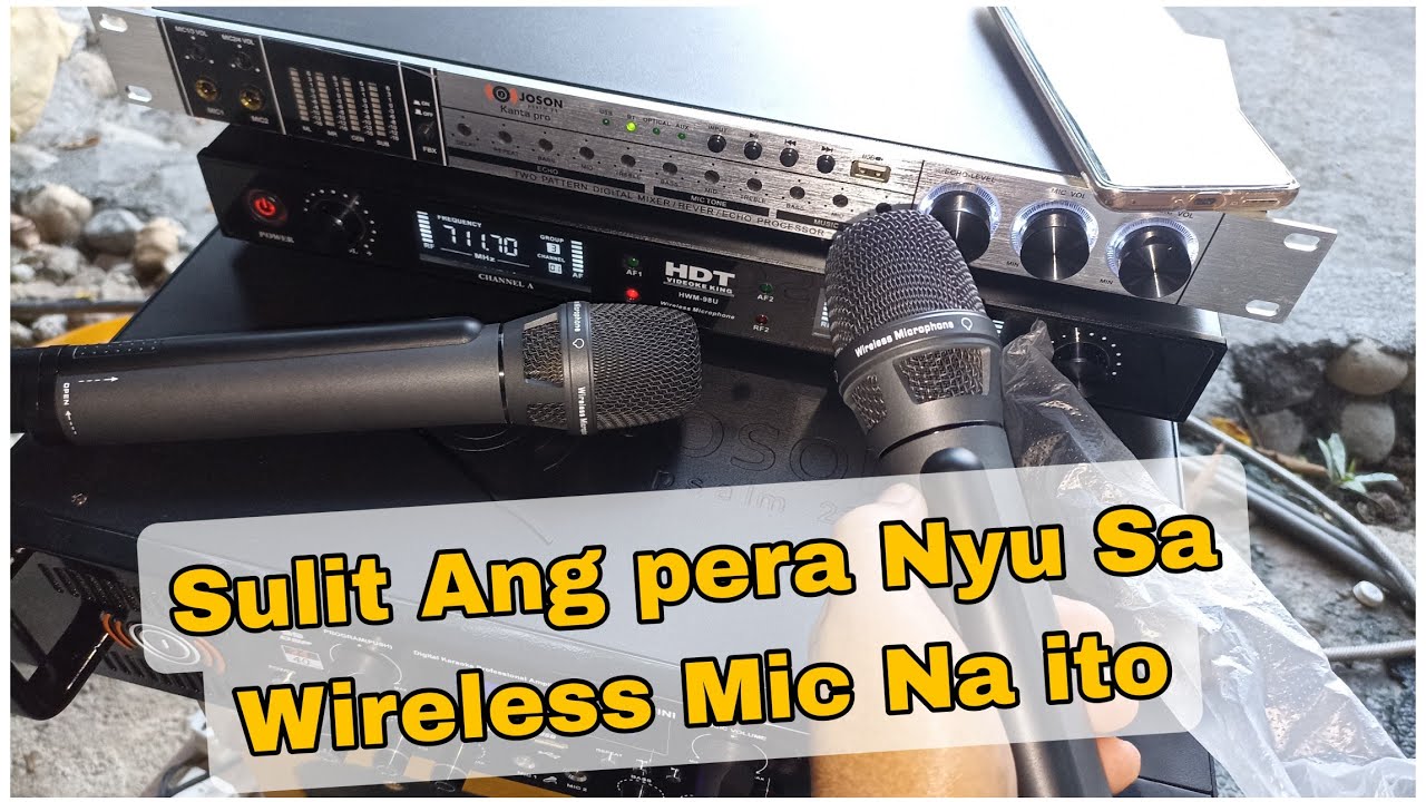 HDT WIRELESS microphone 98U Distance Check, Malayo ba Maabot? - YouTube