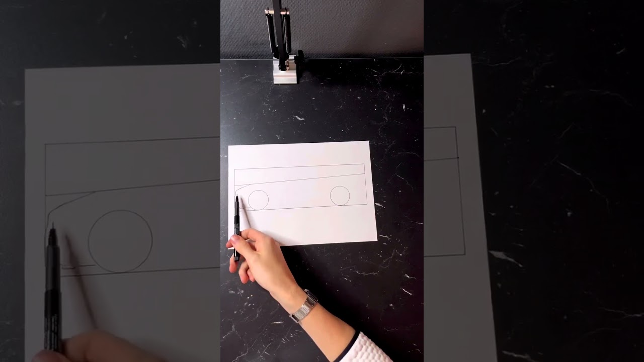 How to draw a BMW car 🚗 in easy step