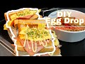 DIY Egg drop! | Korean Egg Sandwich | Easy Recipe | Low Budget Edition