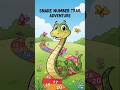 Count 1 to 6 with snakes! Fun kids learning video 🐍✨#cartoon #kids #shorts