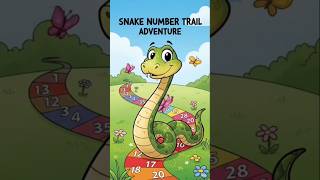 Count 1 to 6 with snakes! Fun kids learning video 🐍✨#cartoon #kids #shorts