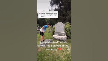 Performing“Knock Knock” By SoFaygo At The Cemetery #SoFaygo #KnockKnock #Shorts #Rap #Viral #Music