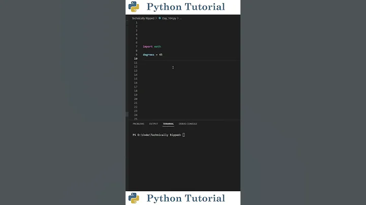Convert Degrees To Radians | Python Tutorial