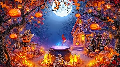 Cozy Autumn Village Halloween Ambience 🎃 Best Halloween Music 2025 👻 Halloween Background Music