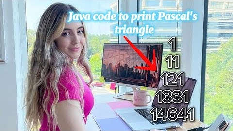 Java programming - to print Pascal