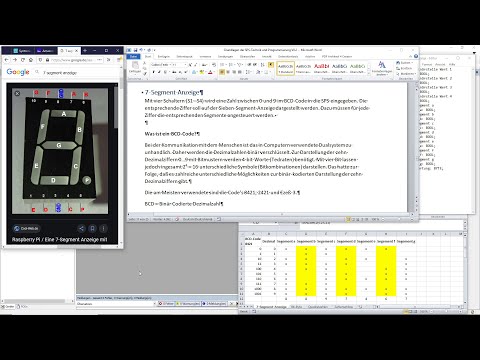 Ansteuerung für 7-Segment-Anzeige programmieren