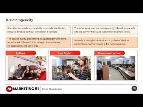 Service characteristics -