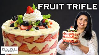 Super EASY Fruit Custard Trifle Recipe