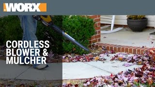Worx 32V 120MPH Lithium Ion Blower WORX 32V MaxLithium Cordless Blower/Sweeper