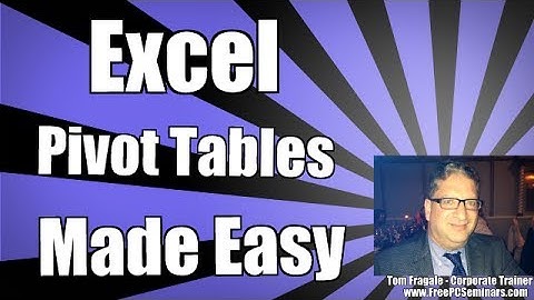 How to Go beyond the Basics with Excel Pivot Tables Excel 2010 2013 2016 -Excel Pivot Table tutorial