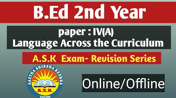 B.Ed 2nd Year, Paper IVA || MCQ || MDU || B.Ed MCQ
