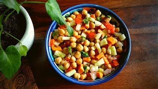 Kabuli Chana Salad Recipe in 90 Seconds  // Chickpeas Salad Recipe // Healthy Salad Recipe