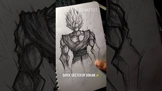 Quick Sketch Of Beast Gohan ✨️#shorts