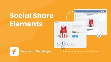 How to Add Social Share to Your Pages | v6 Editor | GemPages Tutorial