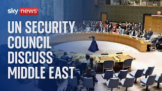 UN security council meet to discuss the Israel-Hamas war and the latest situation in Gaza