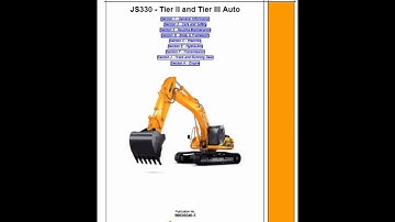 JCB JS330 Tier 2 and Tier 3 Auto Tracked Excavator Service Manual