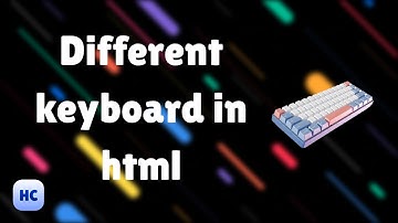different keyboard type in html | inputmode attribute