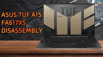 Asus TUF A16 FA617XS Review - disassembly and upgrade options