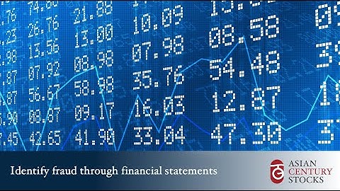 Identify fraud through financial statements