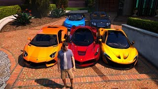 GTA 5  Stealing Luxury Cars with Michael  (Real Life Cars)#1