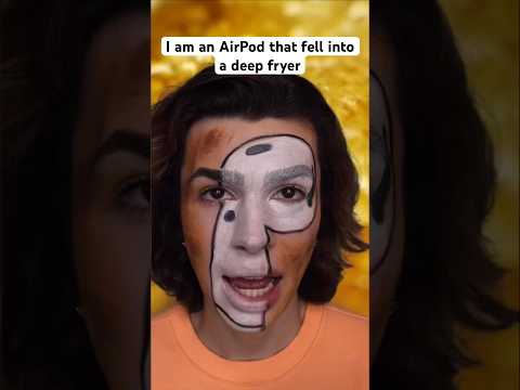 I am an AirPod that fell into a deep fryer #asmr #shorts ￼