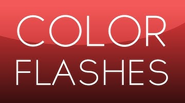 After Effects Tutorial: Color Flashes