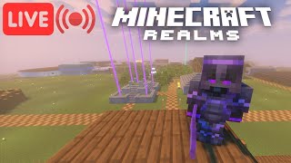 *LIVE* Adding Villagers To My Medieval Village! Minecraft Realm