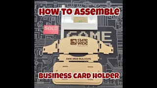 How to Assemble Real Estate Business Card Holder