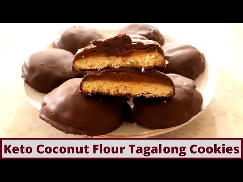 Easy Keto Coconut Flour Tagalong Cookies Gluten Free And Nut Free Options