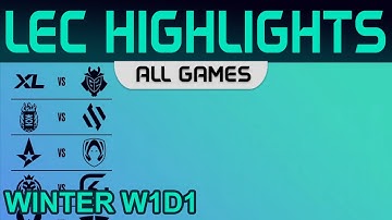 LEC Highlights Week1 Day1 LEC Winter 2023 All Games By Onivia