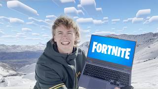 I tried to Play Video Games in the Snowy Mountains