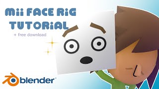 Mii FACE RIG TUTORIAL for blender