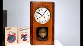 Zegar Metron 1967 - renowacja, regulacja. Czyszczenie zegara mechanicznego w myjce ultradźwiękowej