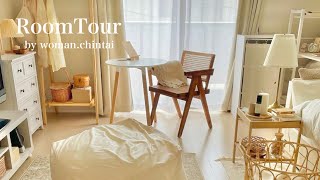 【ルームツアー】ワンルームを広く見せるナチュラルなお部屋紹介 | 大学生・一人暮らし | room tour